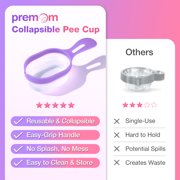 Easy@Home Ovulation & Pregnancy Test Kit: 50 Ovulation Test Strips + 3 Pregnancy Tests + 2 Collapsible Pee Cups for TTC