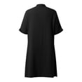 thumbnail image 5 of Afdoent Dresses For Women 2026 Casual V Neck Dress With Pockets And Buttons Comfortable Everyday Spring Summer Dress Flowy Relaxed Fit Travel Outfits, 5 of 6