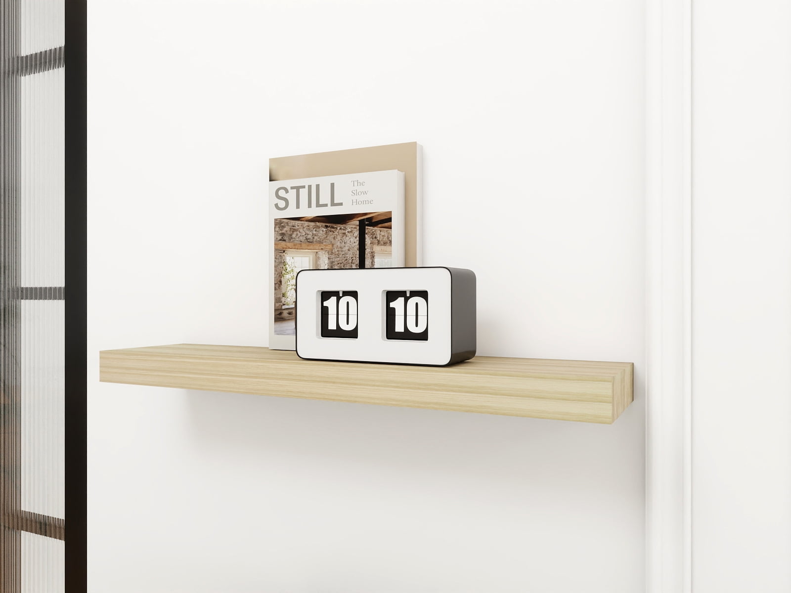 Mainstays Natural 23" Wood Floating Shelf