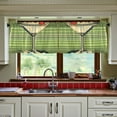 thumbnail image 3 of Yayeee Kitchen Curtains Set of 2 Light Filtering 57"x24" Over Sink Window Panels, Red Martini, 3 of 7