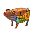 thumbnail image 4 of Folk Art Pig Table in Colorful Painted Metal, 4 of 6