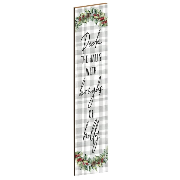 LifeSong Milestones "Deck the Halls" Sign Wood Christmas Porch Decor