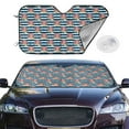 thumbnail image 3 of Lsque Popcorn Car Windshield Sun Shade | Accordion Folding Style Auto Shade for Car Truck SUV Van | Blocks UV Rays Sun Visor Protector | Medium, 3 of 7