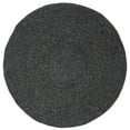 thumbnail image 2 of SAFAVIEH Braided Ronan Solid Reversible Area Rug, Black, 5' x 5' Round, 2 of 11