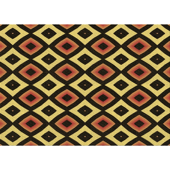 Ahgly Company Machine Washable Indoor Rectangle Transitional Black Brown Area Rugs, 8' x 12'