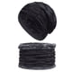 thumbnail image 2 of Gorro de invierno, conjunto de bufanda, gorros de punto cálidos, gorro de calavera, calentador de cuello con forro polar grueso, gorro y bufanda de invierno para hombres y mujeres, 2 of 4
