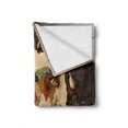thumbnail image 2 of Spice Soft Flannel Fleece Blanket, Mapping Illustration Formed with Different Kinds of Ingredients on a Wooden Backdrop, Cozy Plush for Indoor and Outdoor Use, 70" x 90", Multicolor, by Ambesonne, 2 of 6