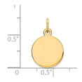 thumbnail image 2 of 14K Yellow Gold Charm Pendant 18 mm 11 Round Disc, 2 of 2