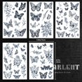 thumbnail image 4 of WWS-CHARLNET Tatouages Semi-Permanents Papillon pour Femmes - 2 Semaines Dure, Faux Tatouages Réalistes pour Art Corporel/mode Naturellement/sans Réflexion/imperméable, 4 of 4
