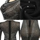 thumbnail image 4 of Vestido largo Nagfar para mujer, fiesta de cumpleaños con diamantes de imitación, negro, talla S, 4 of 6