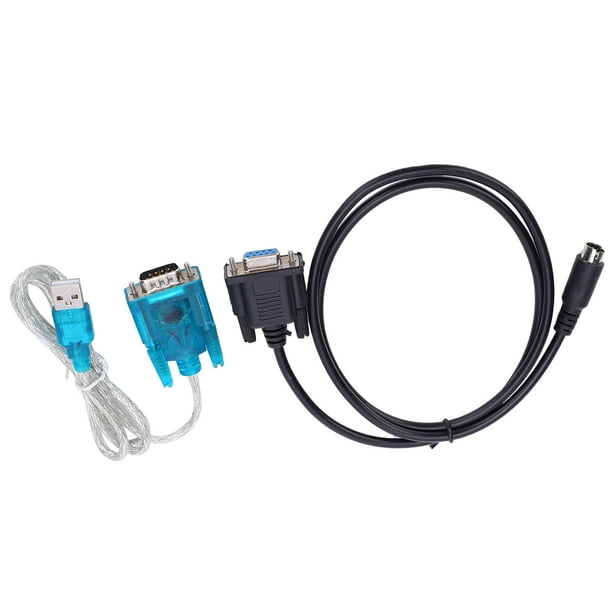 USB To RS232 Adapter, MD8 Round Port PLC Communication Line USB To 232