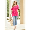 thumbnail image 2 of Catherines Women's Plus Size Slub Knit Sparkling Sequin Tee, 2 of 3