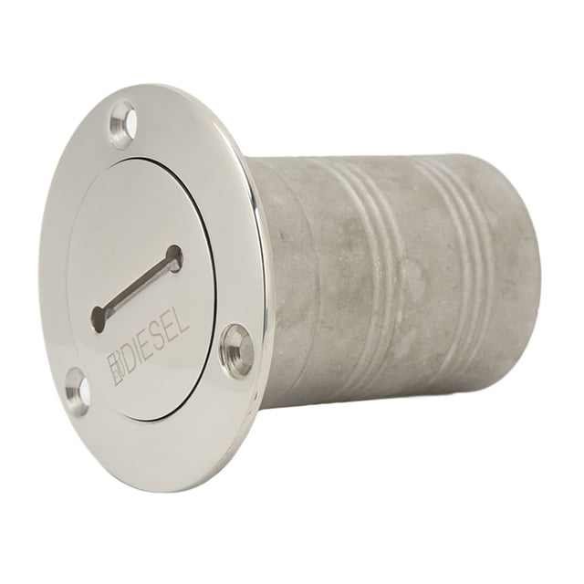 Port de Remplissage de Pont en Acier Inoxydable 316, Ports de Remplissage Marin 50mm pour Yachts, Bateaux, Remorques, Réservoirs DIESEL, Ports de Remplissage en Acier Inoxydable, Port de Remplissage de Pont en Acier Inoxydable