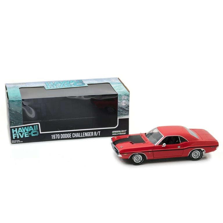 1970 Dodge Challenger R/T Red with Black Stripes 