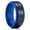 Black-Blue-Basic, variant on King Will Silicone Wedding Ring for Men Women, 8mm Step Edge Purple & Black Rubber Wedding Band, Breathable Internal Water Ripple Design, Durable & Flexible Sport Ring for Gym Outdoor Work Size 7