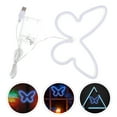 thumbnail image 4 of Miangastore Butterflies Neon Signs Creative LED Wall Light Battery Desktop Neon Light Decor, 4 of 8