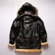 thumbnail image 5 of Chaqueta de piel de oveja de invierno para hombre, traje de vuelo USAF B7, abrigo de piel engrosado, abrigo vintage cálido de largo medio, 5 of 5