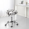 thumbnail image 5 of Sketch Chicken Black White Round Bar Stool Seat Covers, Elastic Round Chair Cover Stool Seat Slipcover Bar Stool Cushions Round Pad for 12-14 inch, 5 of 5