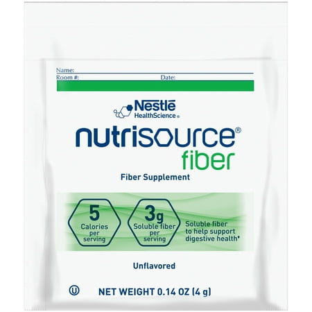 Nutrisource Fiber Unflavored 4 Gram Container Individual Packet Powder, 10043900976485 - CASE OF 75