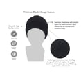 thumbnail image 4 of MASUMI Chemo Organic Headwear - PRIMROSE | Cancer Headwear for Women with Hair Loss | Alopecia Hats & Coverings | 95% Cotton Turban (Colour: Black), 4 of 8