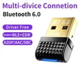 thumbnail image 2 of Adaptador USB Bluetooth 6.0, Receptor y Transmisor Compatible con BLE+ para Teclado, Ratón, Auriculares y Altavoces Bluetooth., 2 of 9