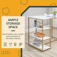 thumbnail image 4 of HOMCOM 3 Piece Bar Table Set, Modern Pub Dining Table Set for 2, White, 4 of 10