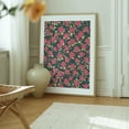 thumbnail image 6 of Romantic Rose Garden - Illustration Floral Flowers Pattern Botanical Vintage Art Deco Modern Art Oak Framed Wall Art Print 16 x 20 inches, 6 of 12