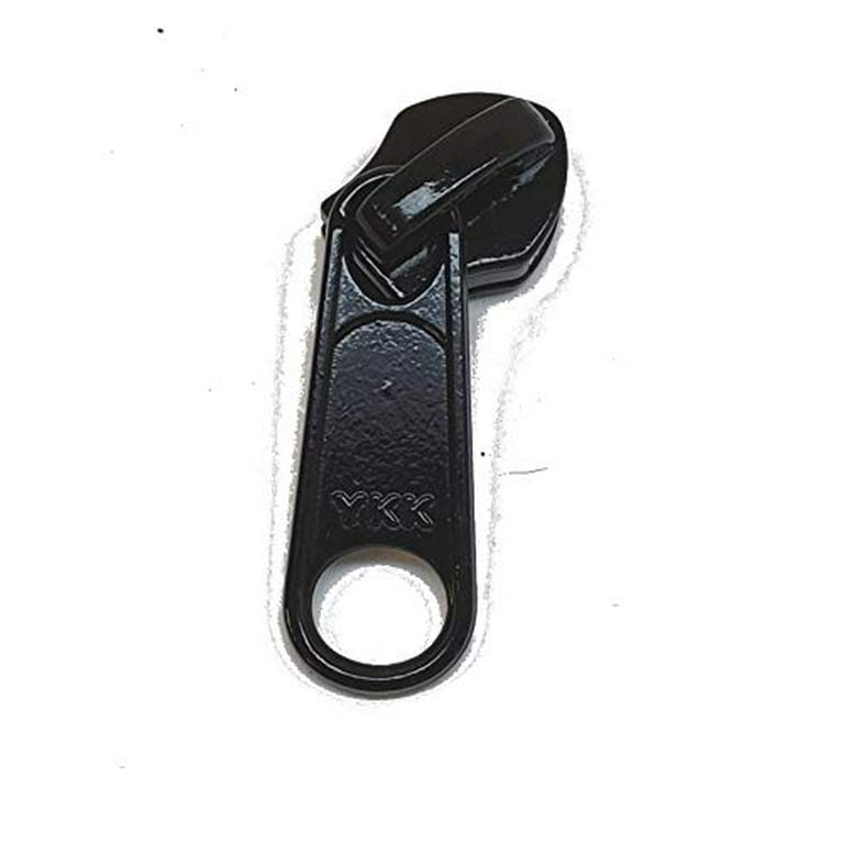 Goyunwell #5 Metal Zipper Pulls Bulk Black 20pcs Zipper Slider Coil Nylon  Zipper Pulls Charms for Purse Handbag Making