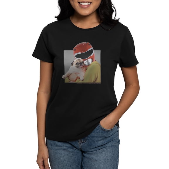 CafePress - Power Rangers Red Ranger Cud Women's Value T Shirt - Women's Traditional Fit Dark T-Shirt