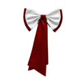 thumbnail image 4 of yotijay Detachable Satin Bow Elegant Fashion Detachable Bow for Outfit Parties Dress Red White, 4 of 9
