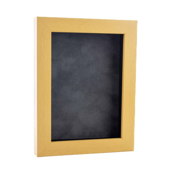 12x16 Shadow Box Frame Natural Wood | With a 3/4" Usable Display Depth | Includes a Dark Grey Real