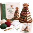thumbnail image 2 of Christmas Crochet Kit for Beginners, DIY Storybook Stacked‑Book Ornament Craft Set, with Yarn, Hook, Stuffing & Instruction Booklet, Holiday Hand‑Made Decor Gift for Craft Lovers, 2 of 5