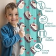 thumbnail image 3 of Blackout Kids Curtains,Blue Hedgehog Love Childrens Insulated Curtains Set Of 2,Bedroom Essentials,Toddler Room Decor 42"x54"(106x137cm), 3 of 4