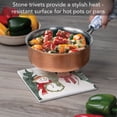 thumbnail image 5 of Thirstystone Christmas in the Woods Decorative Cork Backed Stone Trivet 8" Square, 5 of 6