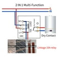 thumbnail image 1 of 2 IN 1 WIFI Smart Thermostat For Radiant Floor Heat,Dry Contact,16A Relay Switch Multi-Function Temperature Controller ,Easily DIY, 1 of 7