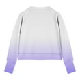 thumbnail image 5 of CLOISE Kids Sweatshirt Youth Boys Purple Long Sleeve Collared Zip up Tops Gradient with Thumb Hole Outfits Fall Winter Clothes 7T, 5 of 5