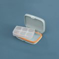 thumbnail image 2 of Daily Pill Box Organizer Portable Travel Pill Case Medicine Storage w Adjustable Removable Compartments Moistureproof Dustproff Waterproof Pill Tablet Capuse Container 6 Compartment,Pink, 2 of 8