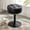 Black, variant on Height Adjustable Stool 15.8"-20.7", 360° Swivel Faux Leather Chair, 300lb Capacity for Makeup Room, Bathroom
