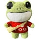 thumbnail image 1 of Almohada de peluche de rana verde de pie de 11,8 pulgadas, muñecos de animales de peluche, juguetes de peluche cortos con suéter y mochila para niños, 1 of 5