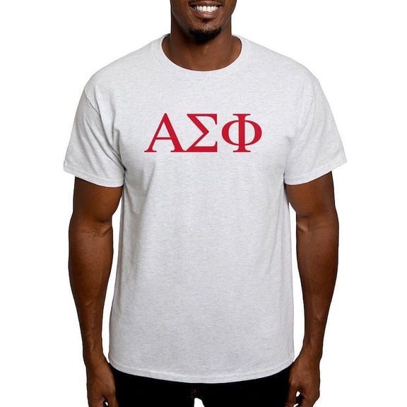 CafePress - Alpha Sigma Phi Greek Letters Cardinal T Shirt - Men's Classic Graphic T-Shirt