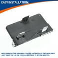 thumbnail image 6 of Unique Bargains Front Right Car Bumper Tow Hook Cover Black Silver Tone for Ford Escape Kuga 13-16 No.DV4517A989BA5UAW, 6 of 6