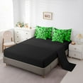 thumbnail image 5 of Feelyou Tree Branches Kids Bedding Comforter Set 7pcs, Green Plant Botanical King Bedding Sets, Rustic Farmhouse Reversible Bed Sheets, Luxury Bedroom Decor, 5 of 8