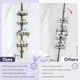 thumbnail image 3 of Shower Caddy Tension Pole - 4-Tier Corner Shower Organizer Tension Rod with Soap Holder, Toothbrush Holder & 4 Hooks, Adjustable Stainless Steel Bathroom Organizer 27.6 to 108.3 inch, Black, 3 of 8
