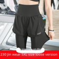 thumbnail image 5 of Pantalones deportivos de dos piezas de cintura alta para chica gordita, pantalones de fitness para mujer, pantalones de yoga de secado rápido, pantalones cortos para correr, tallas grandes, otoño e, 5 of 5
