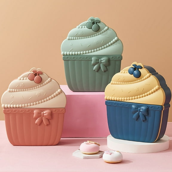 LEFTHIGH Home Cupcake Shaped Candy Box Multifunctional Fruit Shaped Candy Tray Food Storage Box Snack Candy Cookies Fruit Food Candy Christmas Christmas Decor