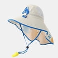 thumbnail image 2 of shoper Wide Brim Kids Sun Hat with Wide Brim and Neck Cover for Outdoor Summer Beach Play UPF 50+, 2 of 4