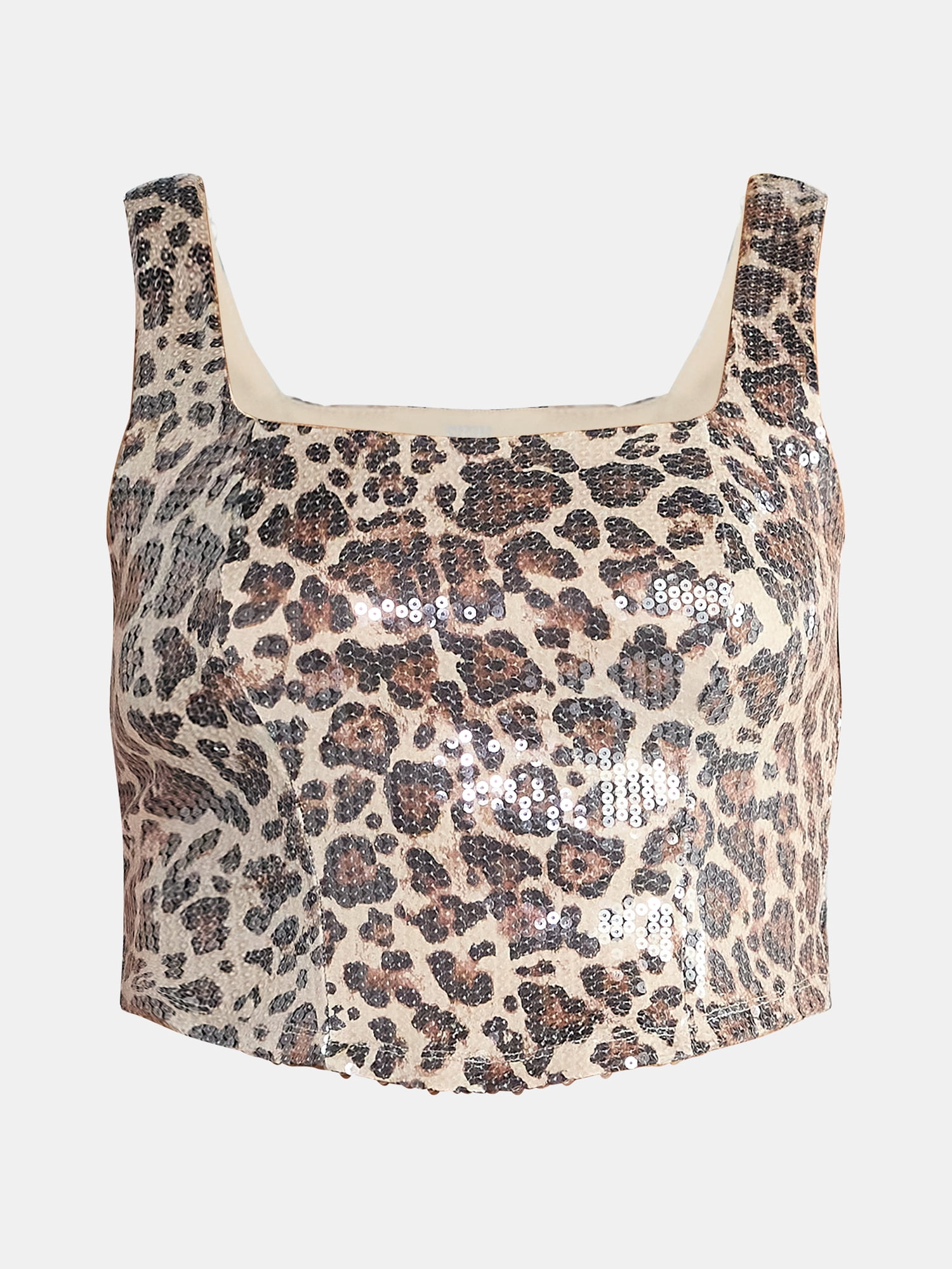 Madden NYC Sequin Corset Top, Women's