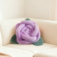 thumbnail image 2 of Dvumao Room Decor, Rose-patterned Hand-woven Throw Pillow Sofa Back Decoration, Women Gifts, 2 of 7