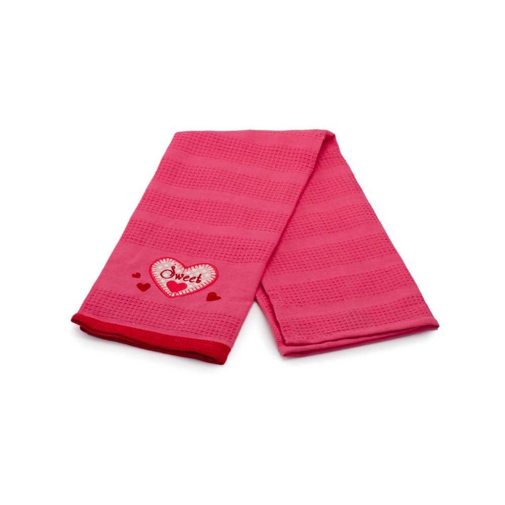 Valentines day kitchen towels "Sweet" Hearts Valentine's Day Embroidered Kitchen Towel, 18" L x 28" W