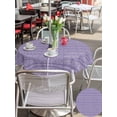 thumbnail image 4 of Outdoor Tablecloth with Umbrella Hole & Zipper, Purple Round Tablecloth 60 Inch, Modern Geometric Abstract Art Aesthetics Patio Table Cover Waterproof Table Cloth for Picnic/Party, 4 of 7
